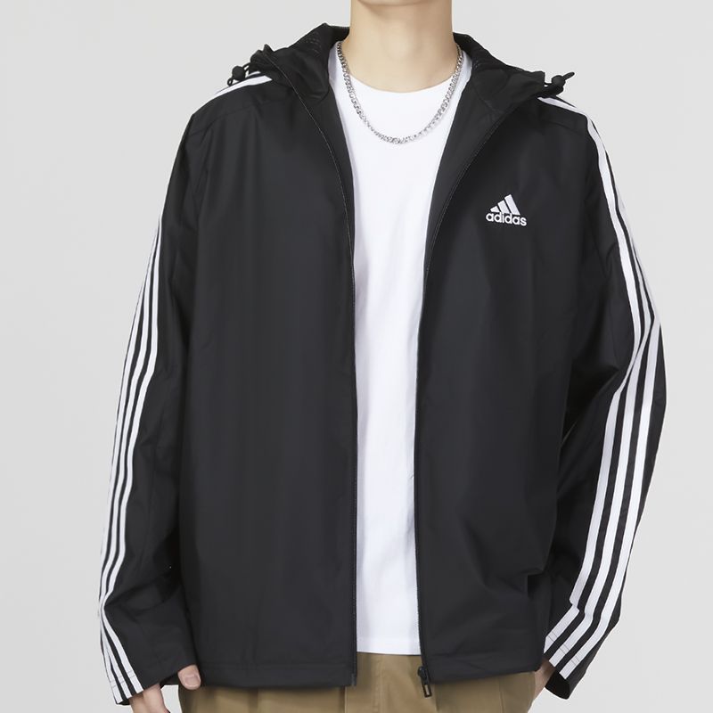 Adidas阿迪达斯男子新款运动休闲防风透气连帽夹克外套 IB0381 ZP