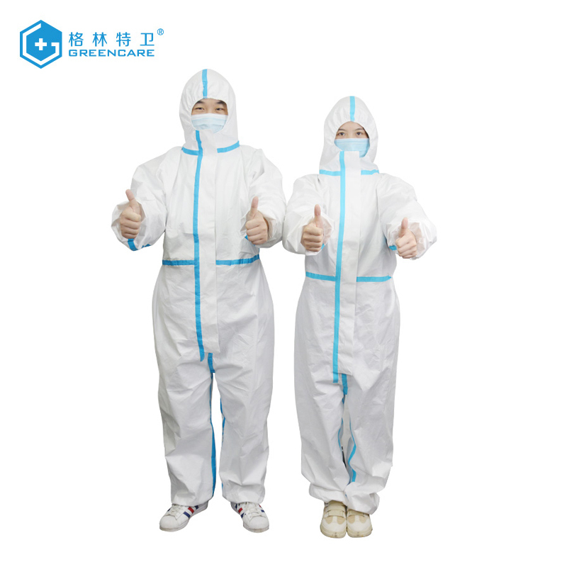 格林特卫(GREENCARE)一次性无菌防护服隔离服 170 L码