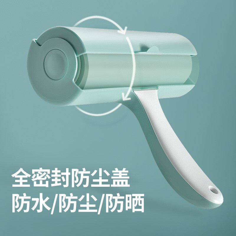 粘毛毡可撕式滚筒衣服黏尘纸滚毛器卷纸除毛去毛刷滚刷沾粘毛高清大图