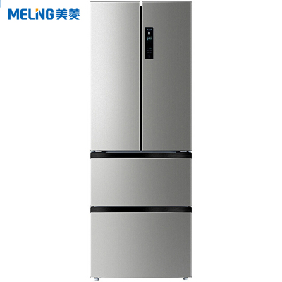 美菱(MELING) BCD-361WPCX 361升 0.1度恒温变频 风冷无霜 节能静音 时尚法式多门冰箱(银)