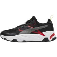 彪马(Puma)男士运动鞋轻便舒适网布拼接休闲训练鞋室内健身鞋moto black_(black_/_yellow_/_white) 44