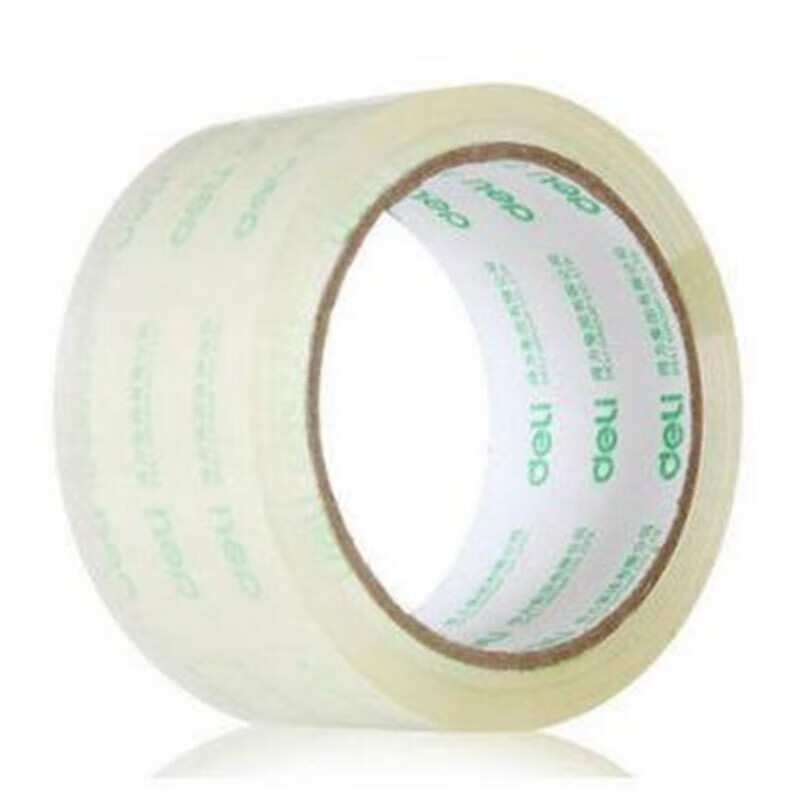 得力(deli)30201 6卷/筒 宽胶带 48mm 40y 透明胶带大号封箱胶带高清大图