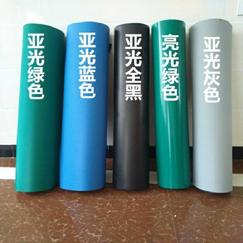 金领 防静电胶皮防滑橡胶垫绿色胶皮耐高温工作台垫 绿色1.2m*10m*2mm(亮光面)