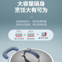 爱仕达 汤锅 304不锈钢20cm 炖汤/煲汤火锅小 厚底电磁炉燃气通用 GL1720B
