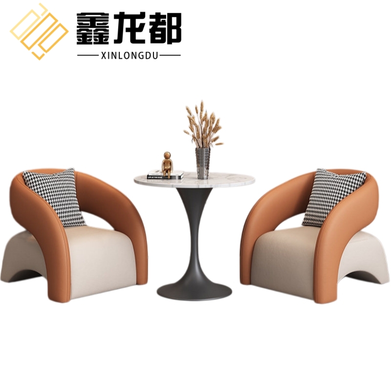 鑫龙都 洽谈桌70cm+2椅套