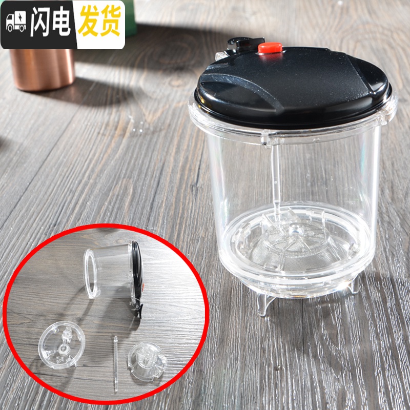 三维工匠泡茶壶耐热防爆玻璃茶壶便携飘逸杯可拆洗家用冲茶器过滤茶具茶杯 重压圆500配2个大带把杯高清大图