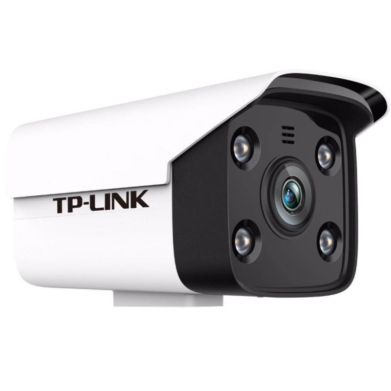 TP-LINK摄像头400万室外监控poe供电红外50米夜视高清AI智能警戒声警摄像机 TL-IPC544HP-A6