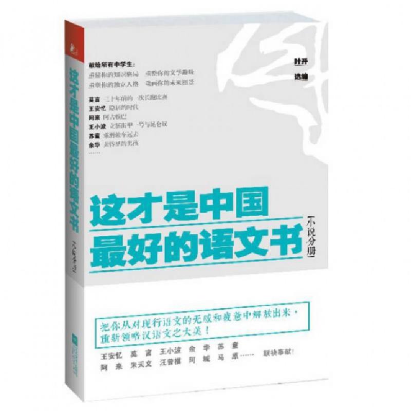 正版新书】这才是中国最好的语文书(小说分册)叶开9787539962900