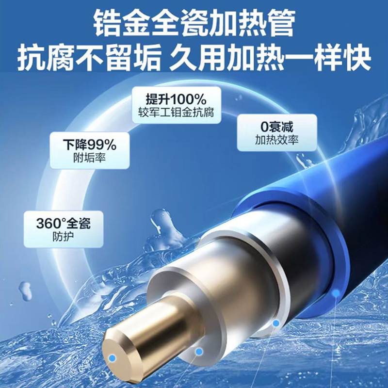 海尔(Haier)电热水器60升2200W速热金刚无缝胆锆金全瓷加热管健康抑菌升级金刚无缝胆40℃生活温水一级能效D2S高清大图