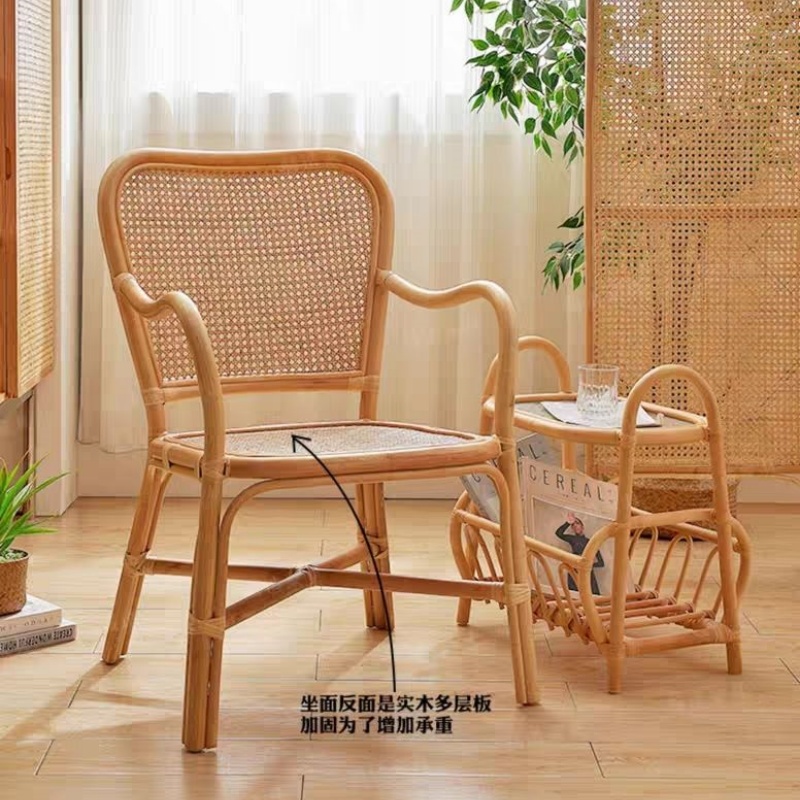 宜掌柜藤茶几 50cm 个高清大图