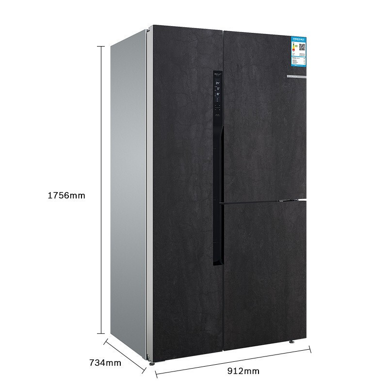 博世(BOSCH) KAF96P90TI 569升高端岩瓷面板对开三门大容量冰箱 维他保鲜 多段控温 速冻无霜