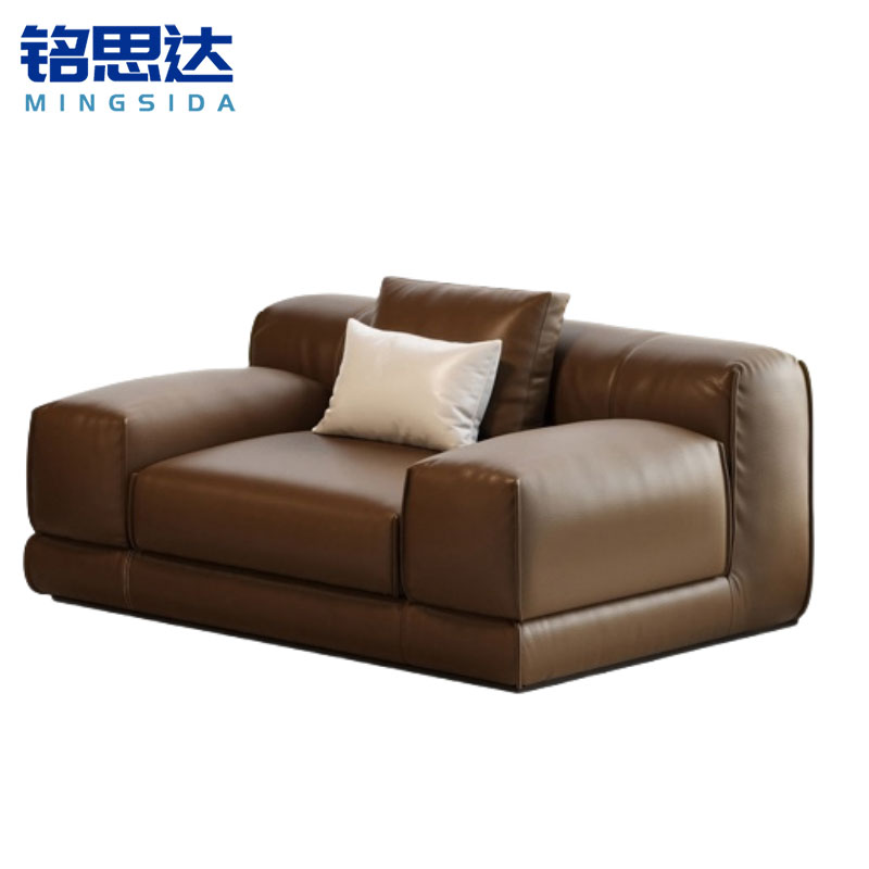 铭思达皮质沙发单人位张高清大图