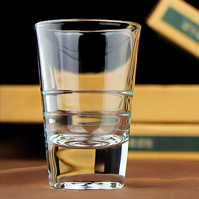 酒杯 酒具 透明玻璃杯 一口小号高脚杯 白酒杯 茅台杯 烈酒杯 云吞杯 酒盅-透明矮脚 10ml 6个装