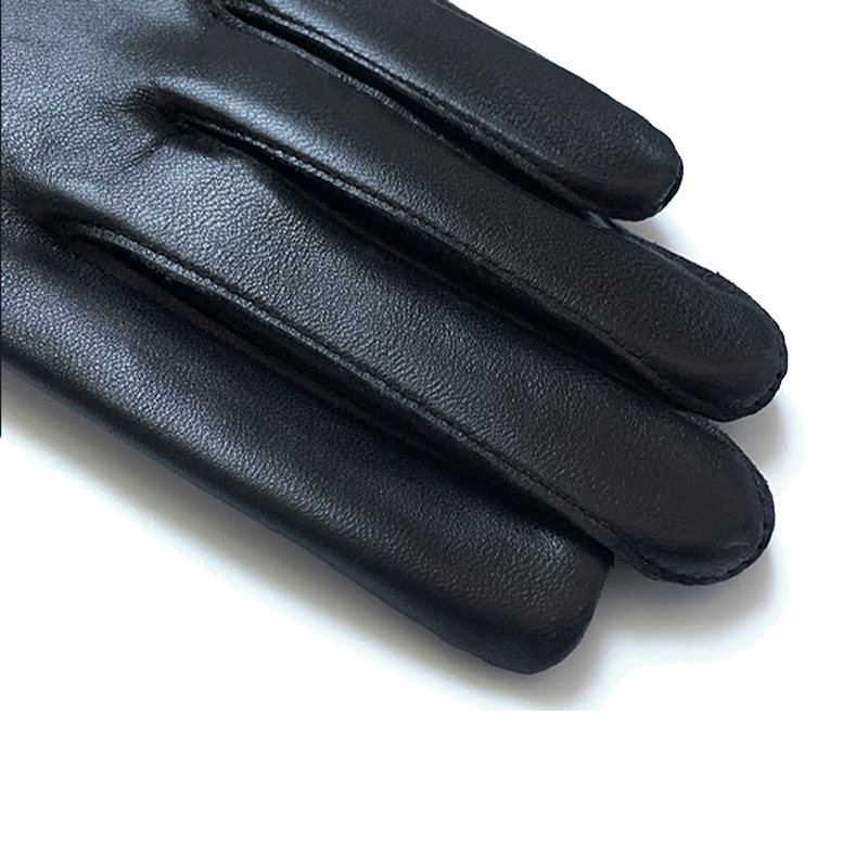 绵羊皮加绒加厚保暖户外开车摩托车薄款单皮手套男士经典薄款l码大码