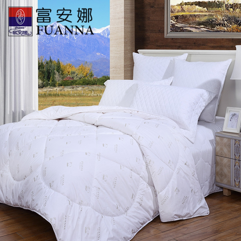 富安娜(FUANNA)家纺澳洲臻品羊毛被冬季被子春秋被加厚保暖冬被澳毛被双人被芯被褥