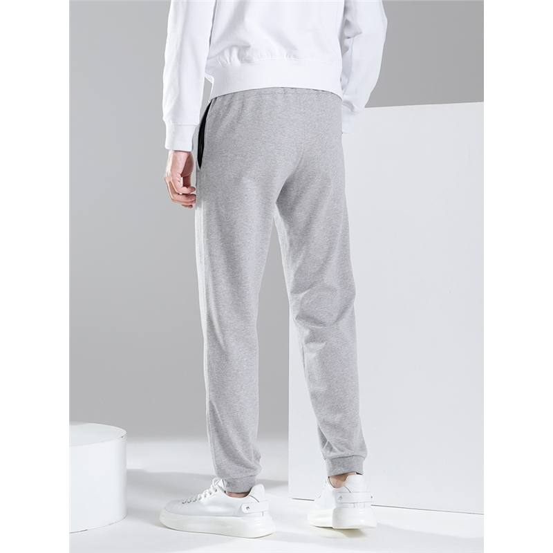 李宁运动裤男秋冬宽松束脚灰色卫裤跑步健身训练休闲裤子长裤