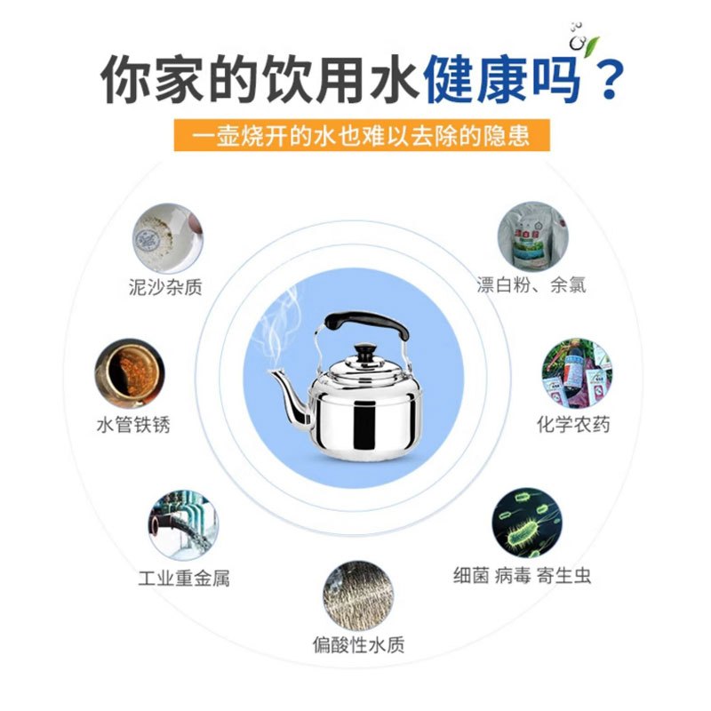 钻芯 20寸PP棉商用净水器滤芯 净水机过滤器 前置通用20寸5微米240g 4支装