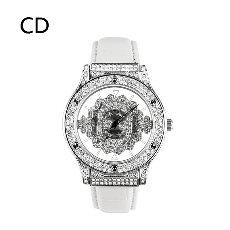 法国迪奥公司cd繁花似锦系列腕表时来运转园形石英手表cd0018非质量