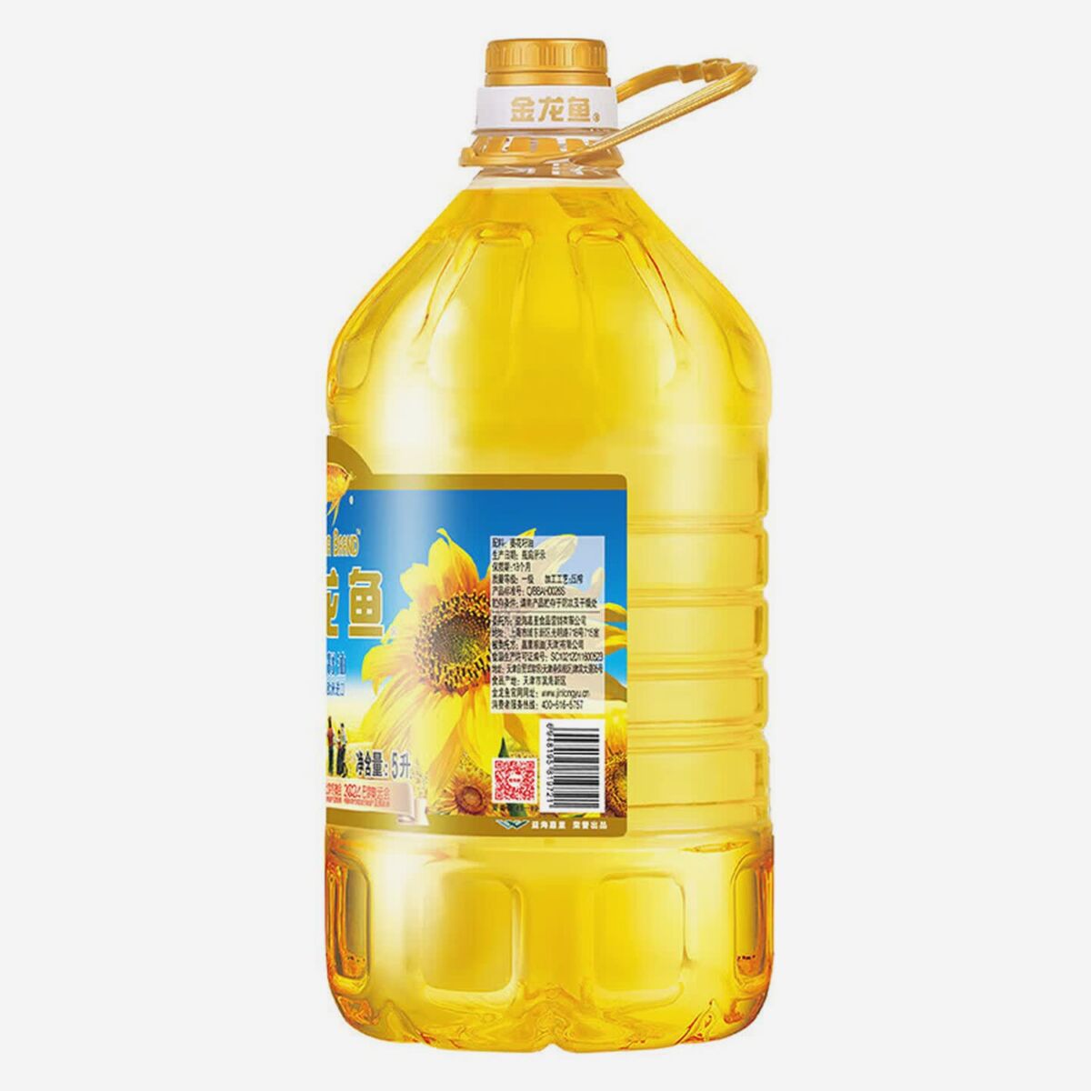 金龙鱼阳光葵花籽油 5L脱壳压榨技术高清大图