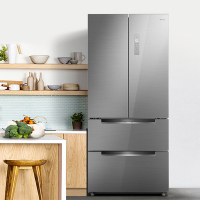 美的(Midea)BCD-510WGPZM 冰川银 微晶一周鲜 智能操控 风冷无霜 家用大容量法式多门电冰箱