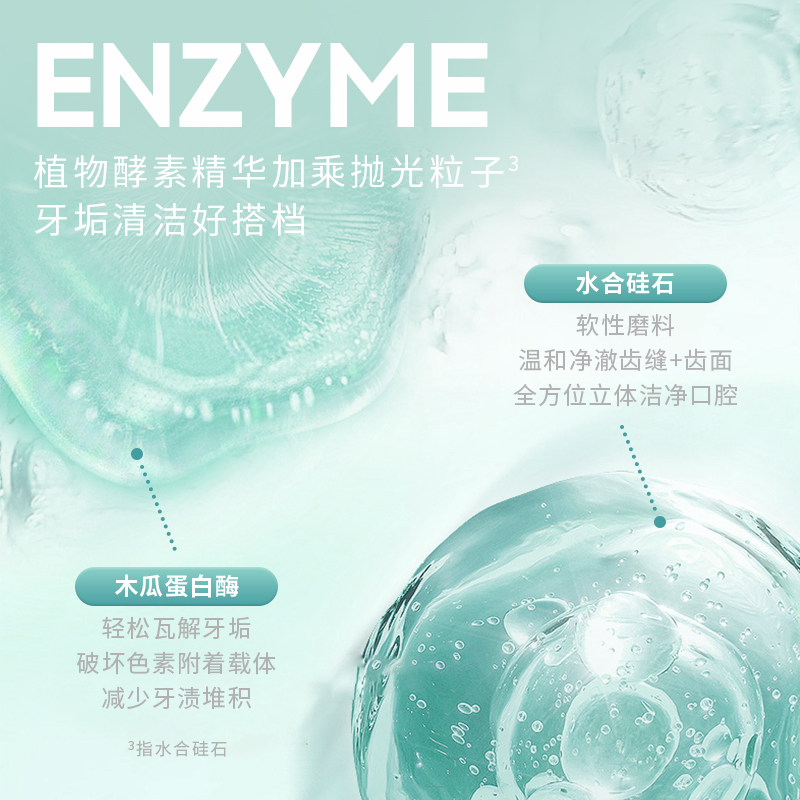 米妍(MEAYAN)健齿防龋牙膏(青柠薄荷110g*1支+玫瑰冰荔110g*1支)高清大图