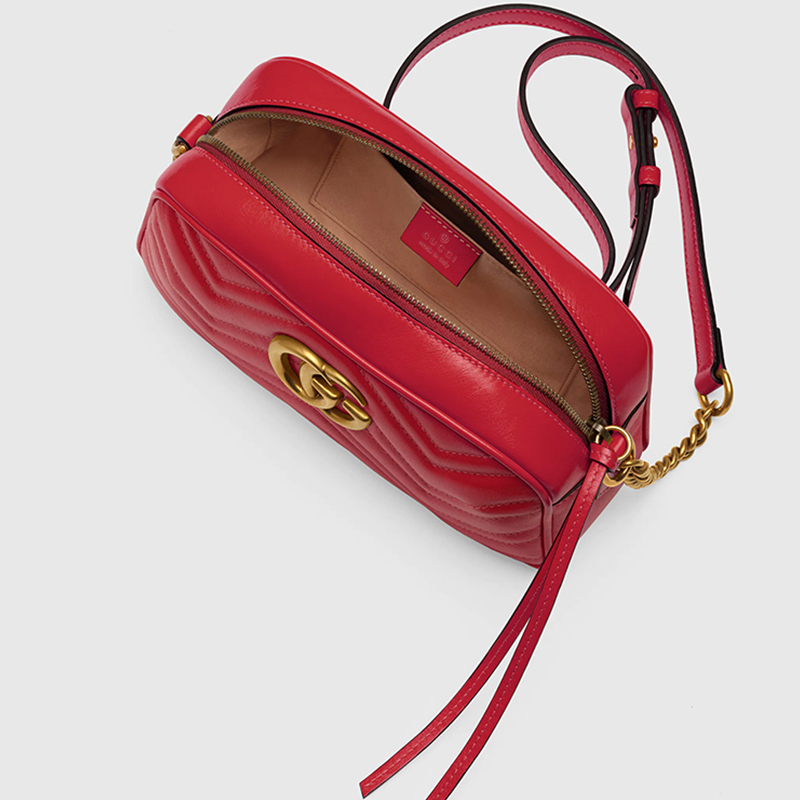 古驰gucci女包奢侈品marmont系列经典双g小号绗缝单肩包女包送女友