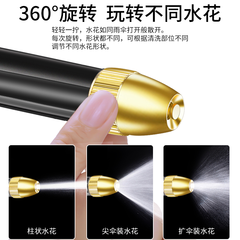 [补贴10%]洗车水枪家用高压喷头浇花水枪连接头水管增压便携喷水冲洗洒水高清大图