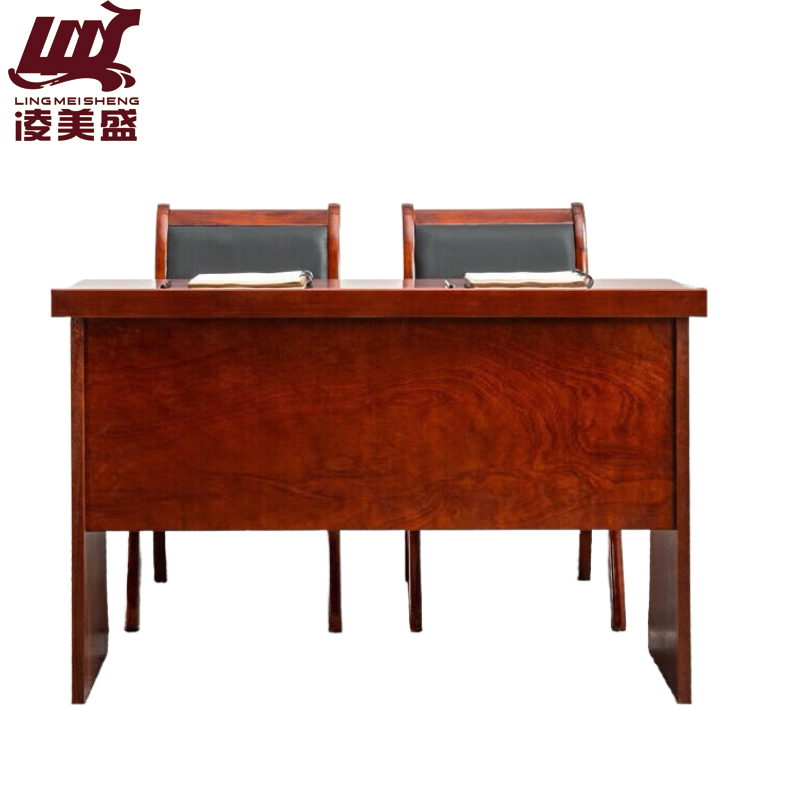 凌美盛 长条会议桌(含两椅)1.2米 LMS-83/张高清大图