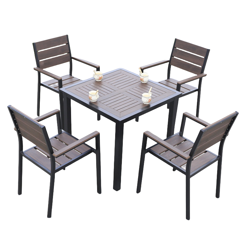 蕃蒂户外桌椅拼花方桌套高清大图