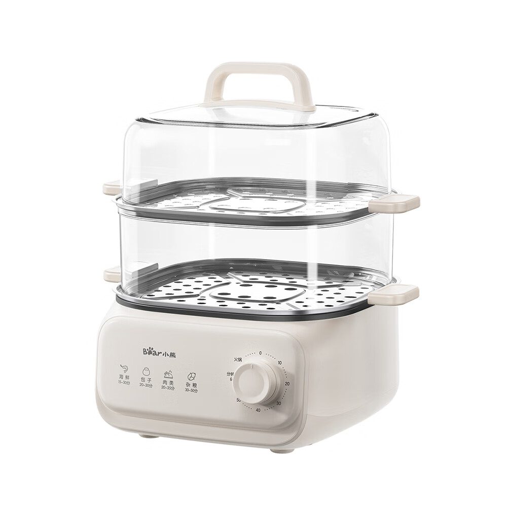 小熊电蒸锅 蒸蛋器 蒸锅家用 电蒸笼 多功能早餐包子电热煮锅可预约定时 DZG-SA0H6 多功能锅