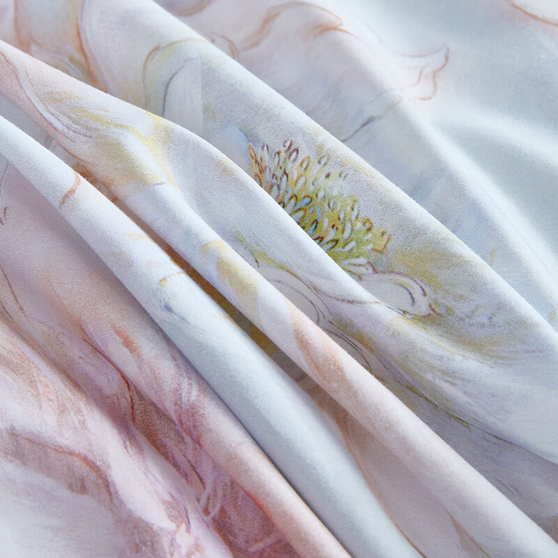 梦洁家纺[团购]四件套 纯棉四件套:花香醉梦 床单款 (被套200*230cm)高清大图