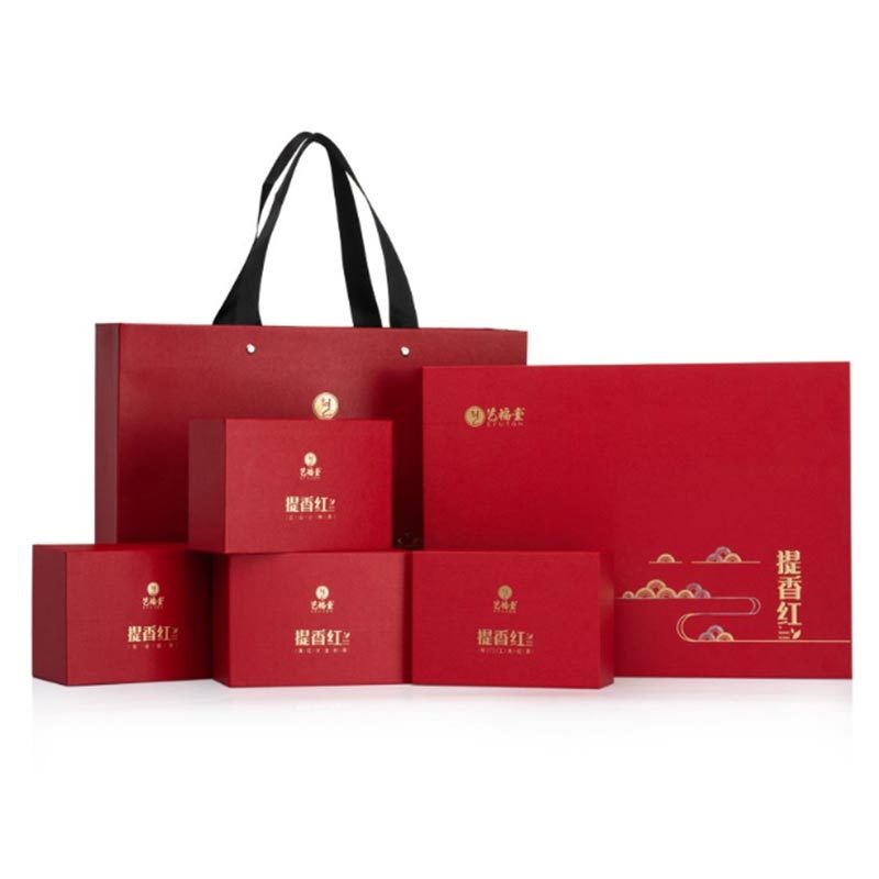 艺福堂(EFUTON)提香红四大高香红茶礼盒200g/盒
