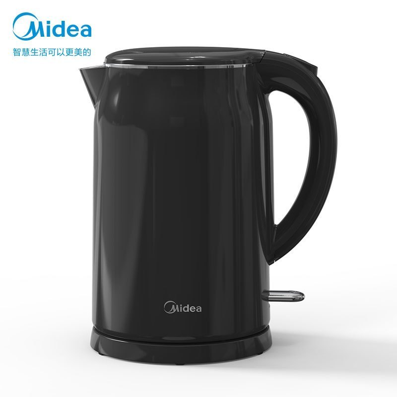 美的(Midea)电水壶热水壶1.7L大容量家用304不锈钢正品电热烧水壶自动断电智能开水壶大容量SH17M301c