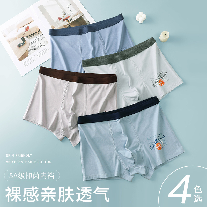 时尚印花少男内裤 青少年发育期内裤男 无痕男学生平角裤