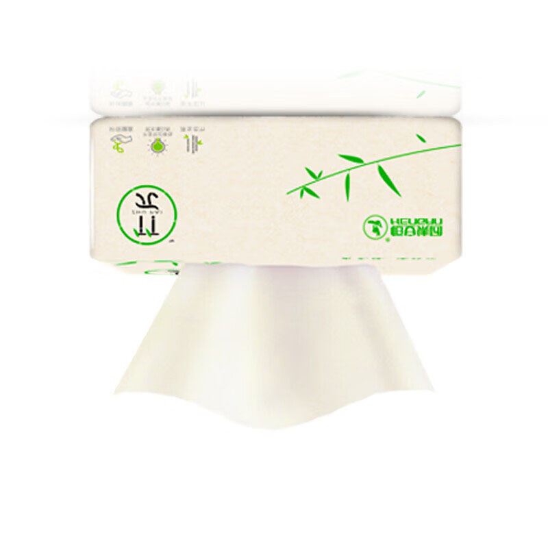 心相印(Mind Act Upon Mind) 竹π三层塑装纸面巾100抽21包装整箱DT100(竹π)高清大图