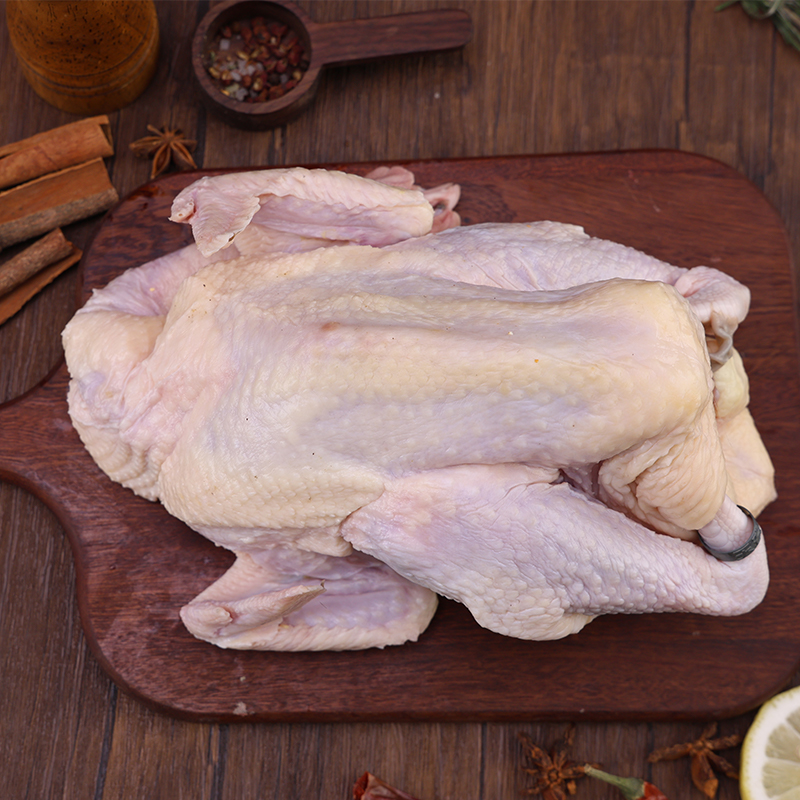 鲜飨 竹林漫步清远走地鸡礼盒 1kg高清大图