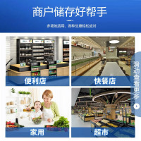 美菱(MELING)SC/SD-528GYT卧式冷冻展示柜冰柜 单温雪糕冷柜 速冻冰柜商用雪柜平面玻璃门展示柜平面冰箱柜