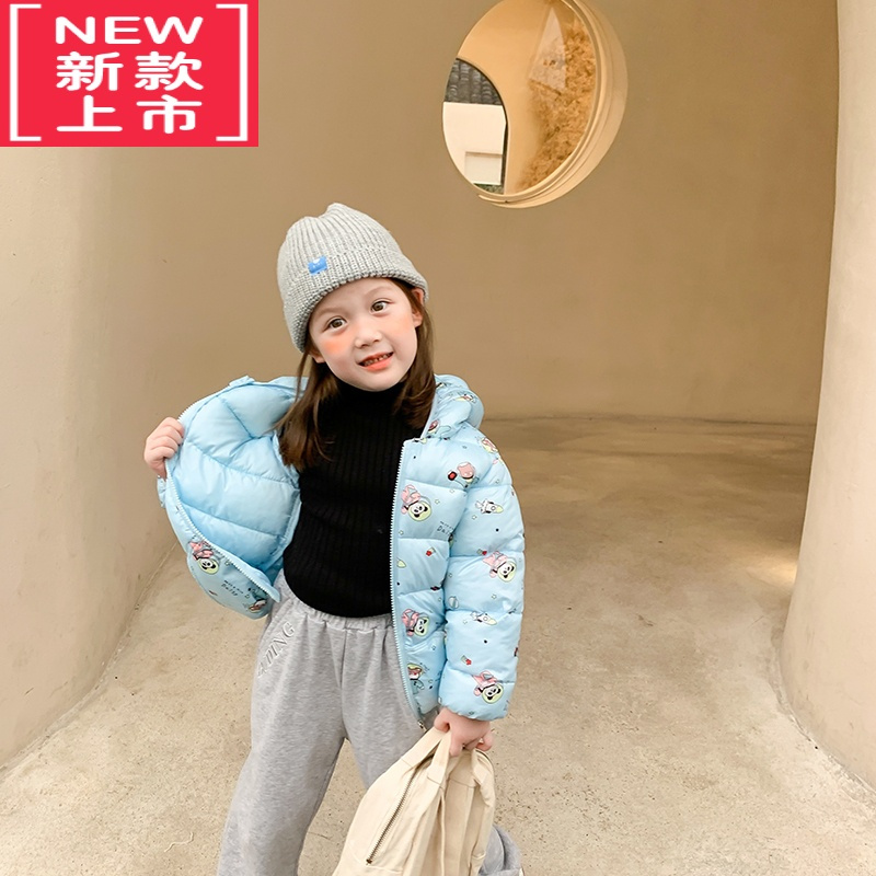 可莉允儿童羽绒棉服女童冬装宝宝棉袄婴儿轻薄款新款一岁男加厚外套棉衣