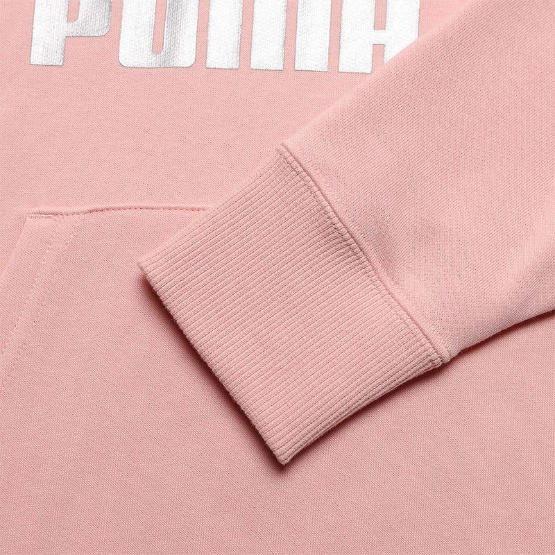 pumalogo印花抽绳连帽长袖卫衣女款粉色53533766