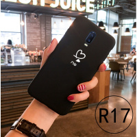 火豹oppor1手机壳r1硅胶软套oppor1个性简约黑底白字男女情侣款