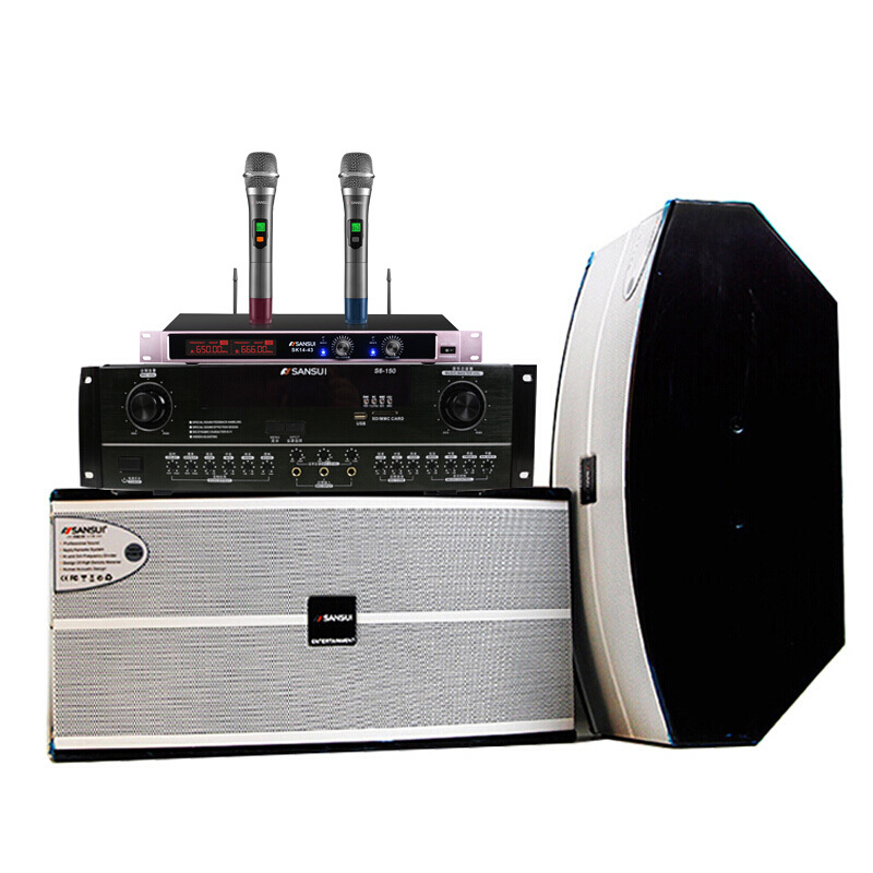 山水(SANSUI) SP3-08家庭KTV音响套装会议专业卡包音箱功放卡拉OK音响设备 SP3-08+ S6-150