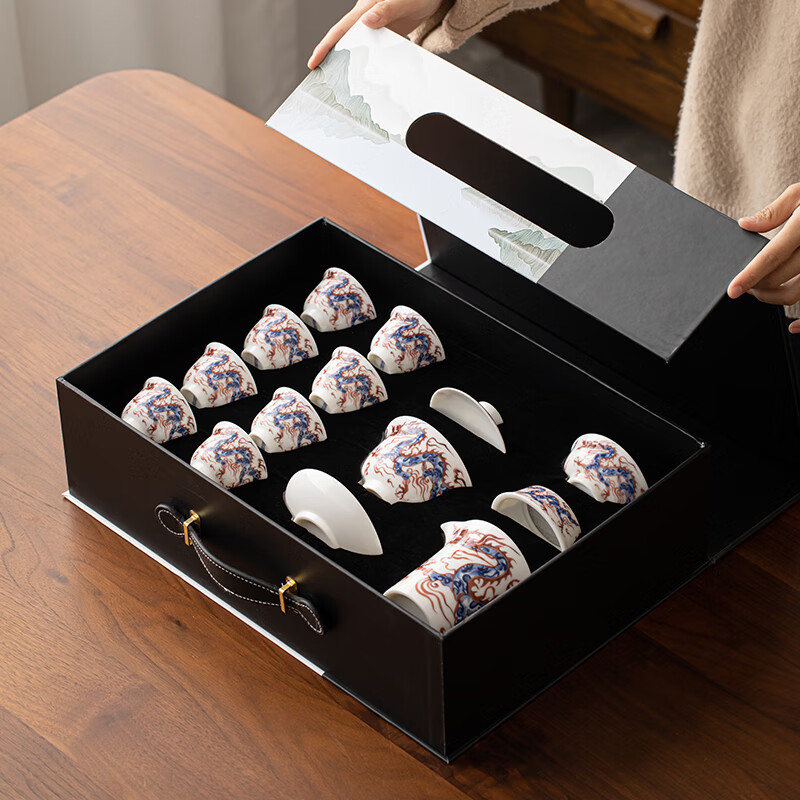 苏氏陶瓷/SUSHI CERAMICS J0984 祥龙功夫茶具套装 (单位:套)高清大图