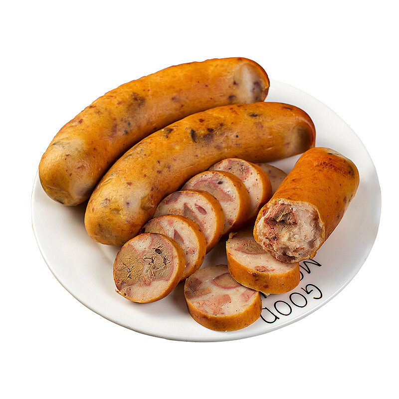 哈尔滨鹅肝肠东北特产对青烤鹅熟食香肠熟食网红小吃年货零食450g视频