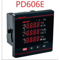 DELIXI/德力西 PZ606 系列数显表 PZ606L-72P1 600V 电压表 1个