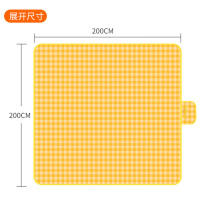 尚烤佳野餐垫无纺布防潮垫黄白格沙滩垫子帐篷隔潮爬行垫SKJ-533