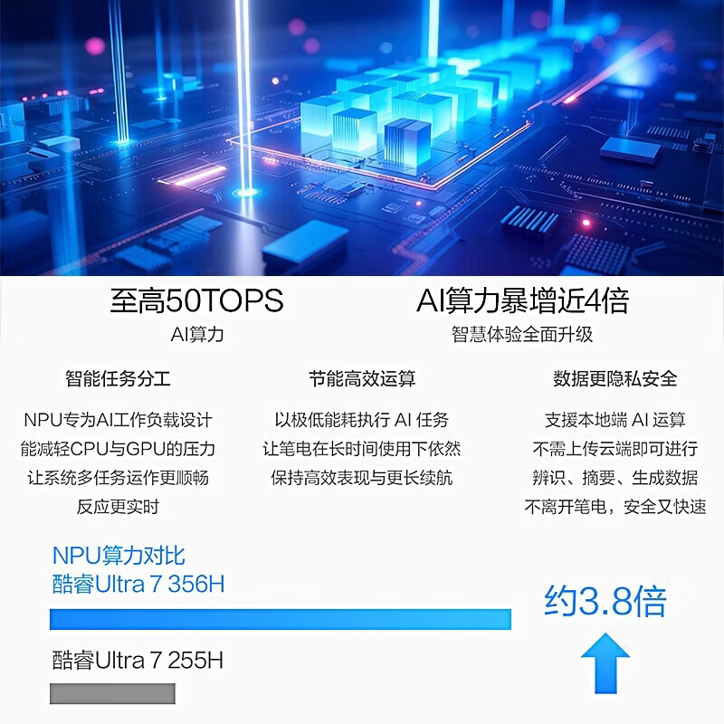 华硕无畏Pro16 酷睿版 2026 第3代Ultra7 356H AI轻薄本笔记本电脑(16G 512G 1100尼特OLED)银色高清大图
