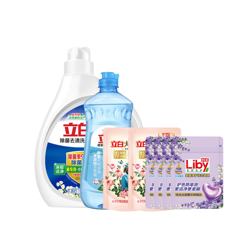 立白酵素洗洁精:强效去油污,轻松清除餐具、厨具表面污渍。