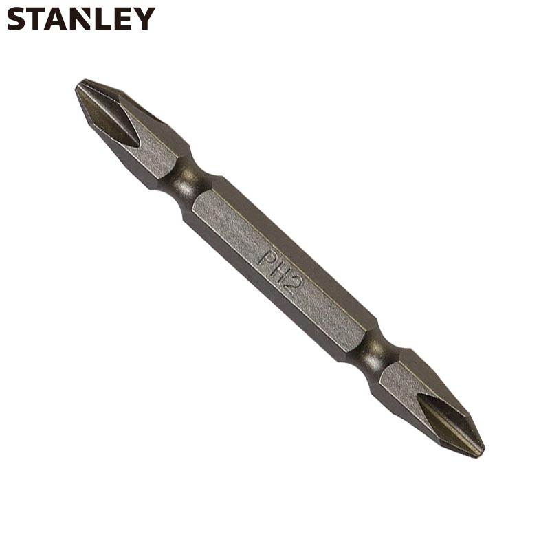 史丹利(Stanley)6.3MM系列65mm双头旋具头PH1-PH2x65mm x10 63-107T-23
