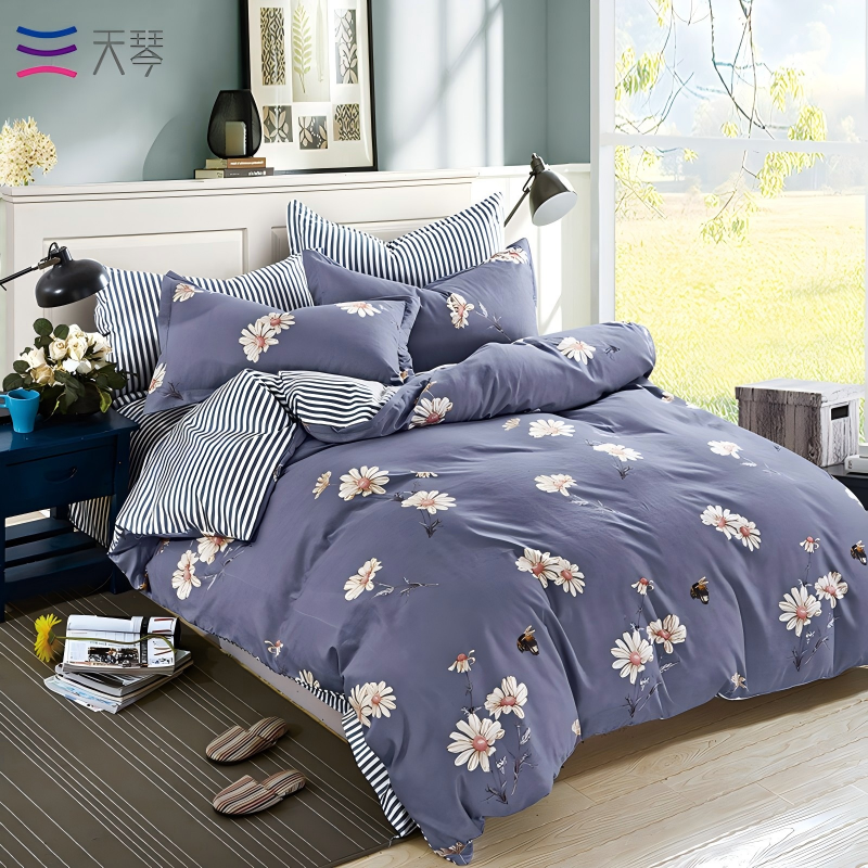 天琴采花蜜-柔丝棉四件套TQ-T112床单230*250cm被罩200*230cm枕套48*74cm*2(单位:套)