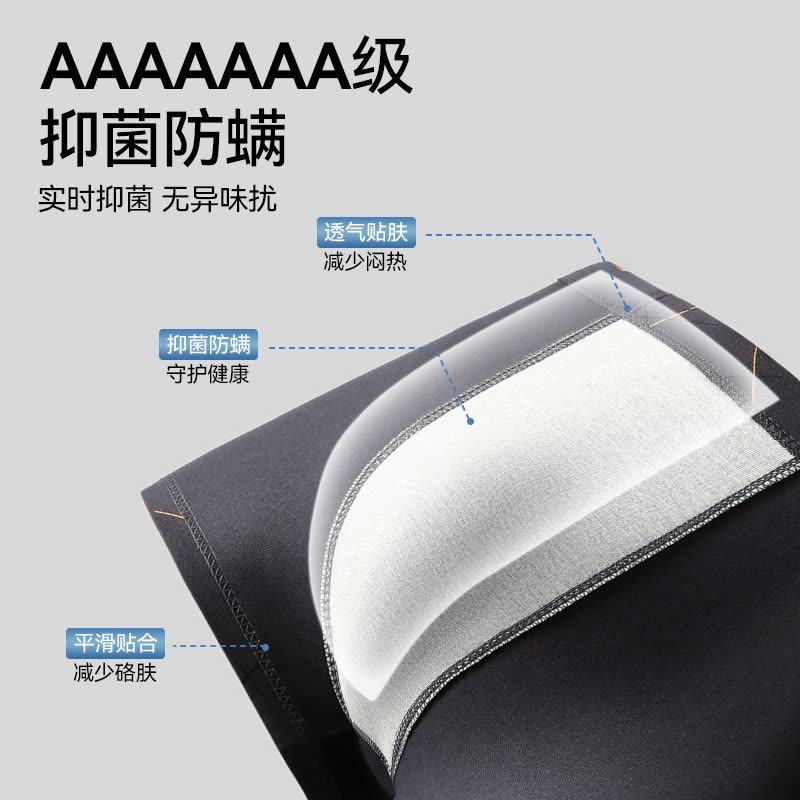 恒源祥纯棉男士内裤男生抗菌透气四角短裤头男款运动大码平角裤衩图片